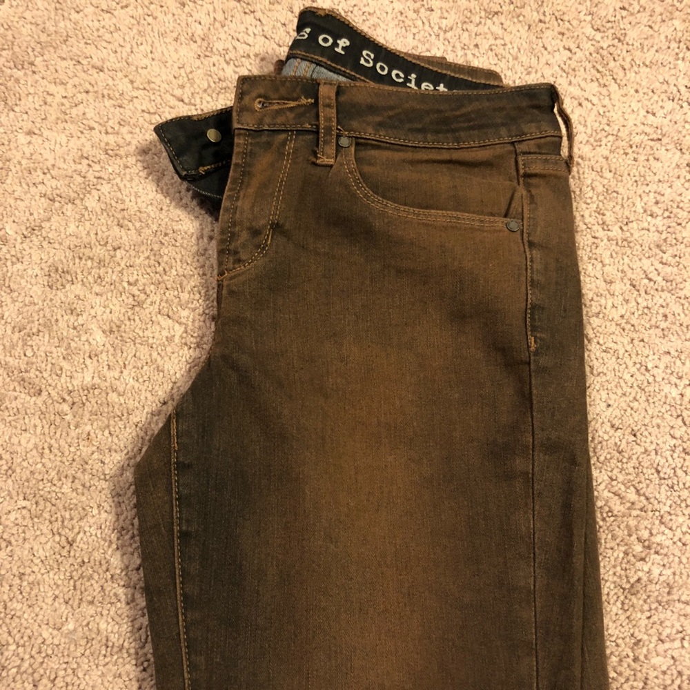 Articles of Society Brown Skinny Jeans - Size 26